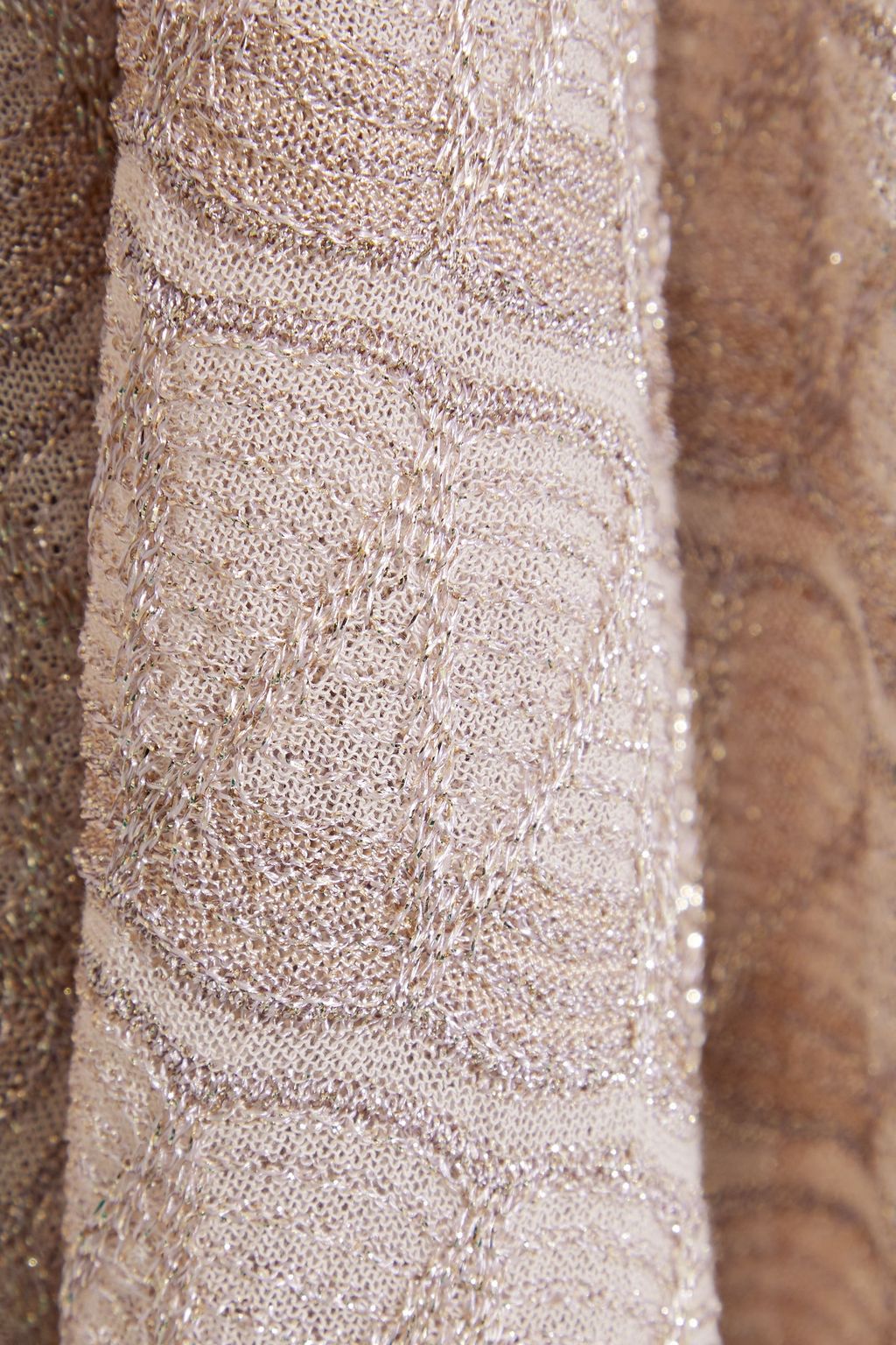 M MISSONI Metallic crochet-knit mini dress