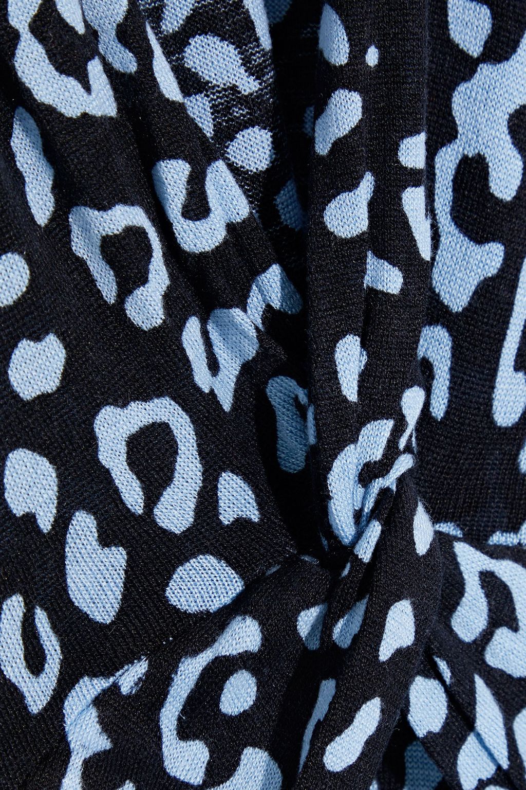 RIXO Anja twist-front leopard-print silk-blend jersey maxi dress