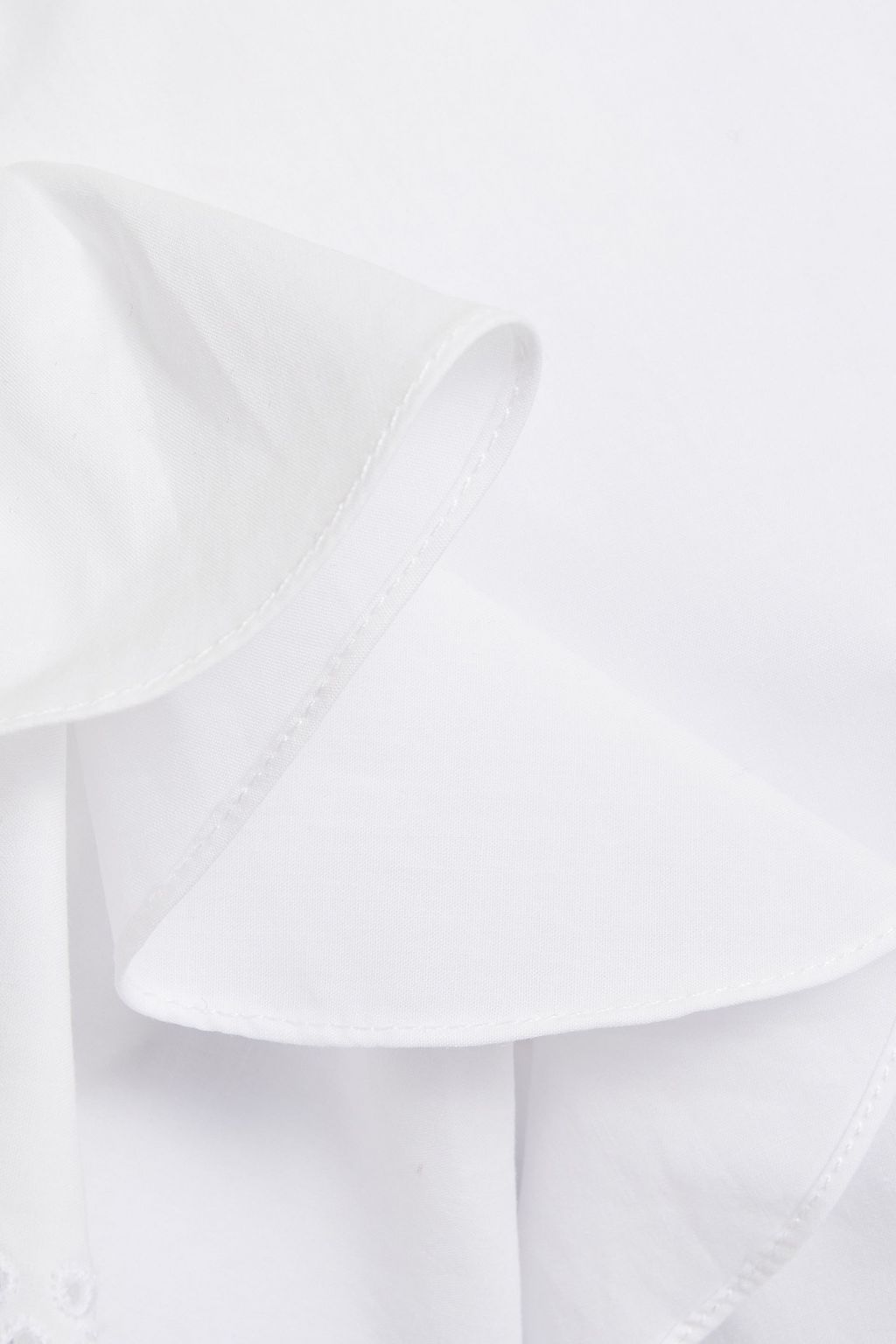 PHILOSOPHY DI LORENZO SERAFINI Tiered broderie anglaise cotton-broadcloth midi dress