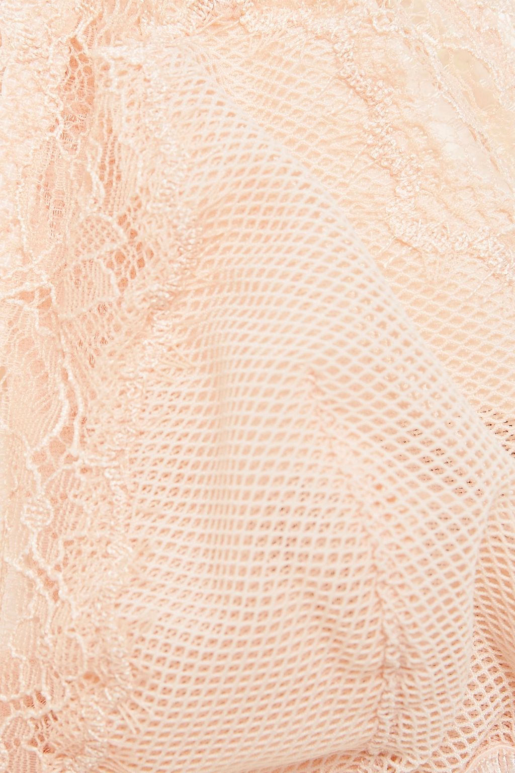 STELLA MCCARTNEY Bea Treasuring lace-trimmed stretch-mesh soft-cup triangle bra