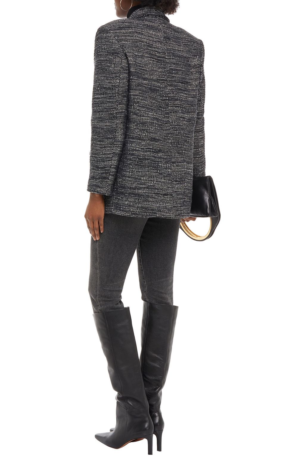 IRO Shakila double-breasted metallic tweed jacket