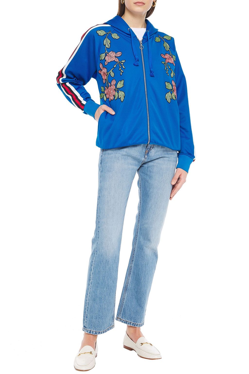 GUCCI Appliquéd jersey hoodie