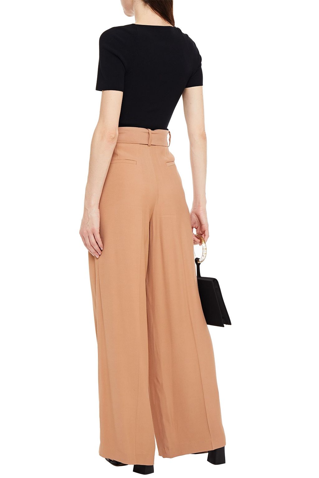 IRO Hastro belted twill wide-leg pants