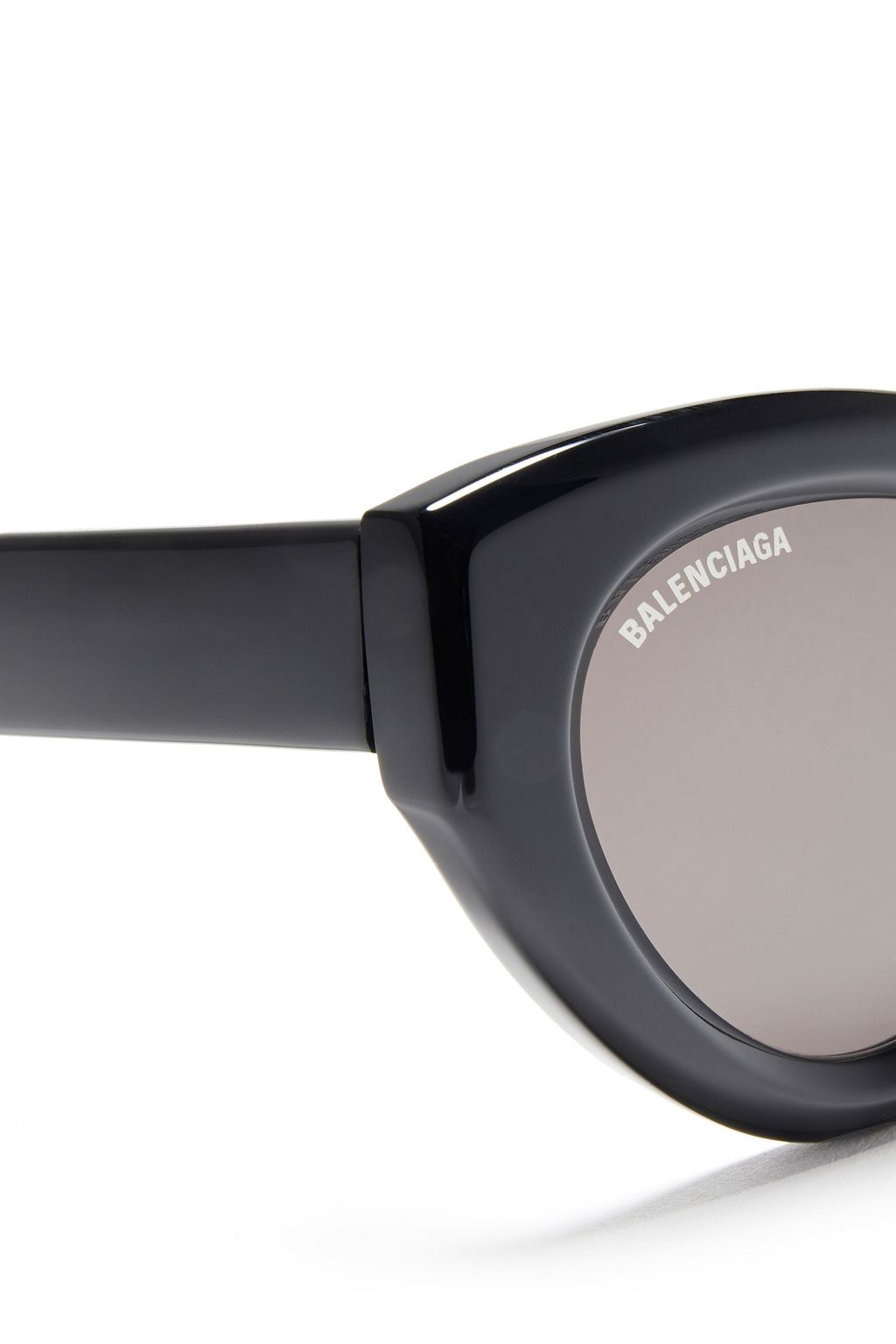 BALENCIAGA Cat-eye tortoiseshell-print acetate sunglasses