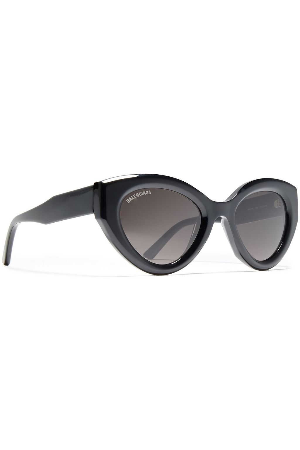 BALENCIAGA Cat-eye tortoiseshell-print acetate sunglasses