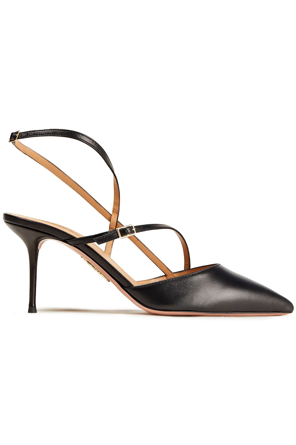 Aquazzura Woman Leather Pumps Black Size 36.5