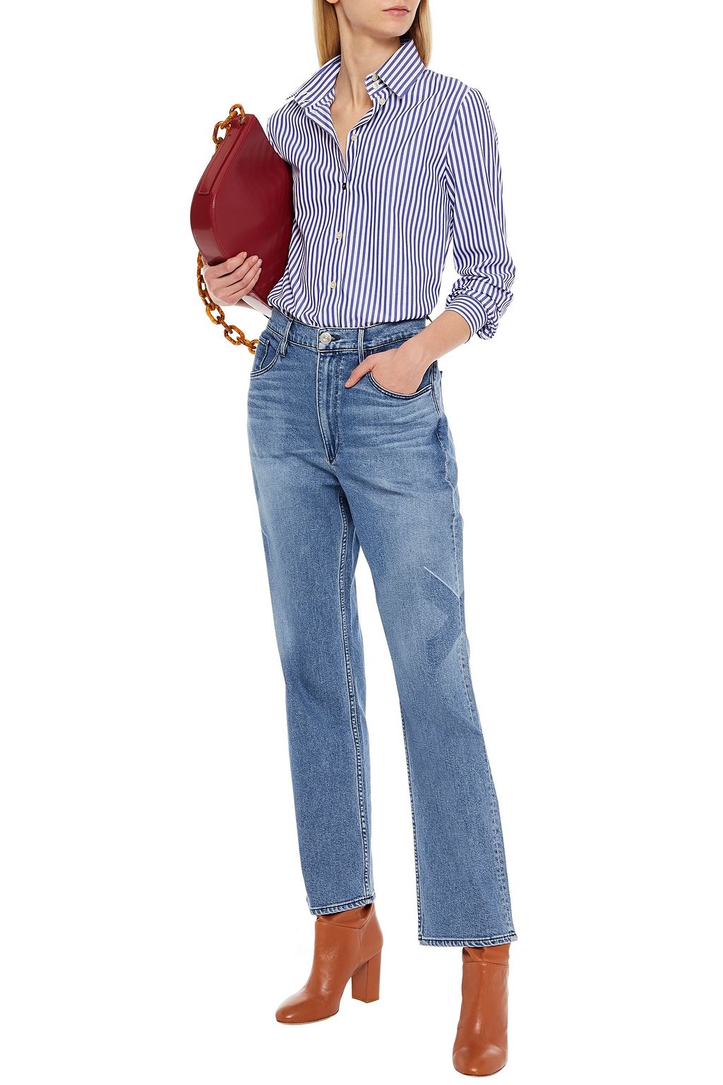 3X1 NYC Addie faded boyfriend jeans