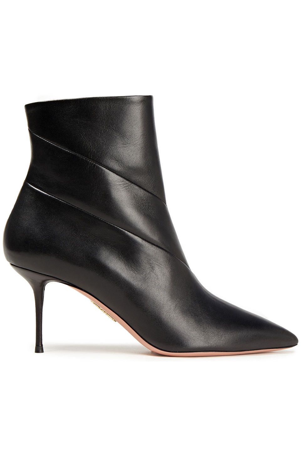 Aquazzura Woman Leather Ankle Boots Black Size 42