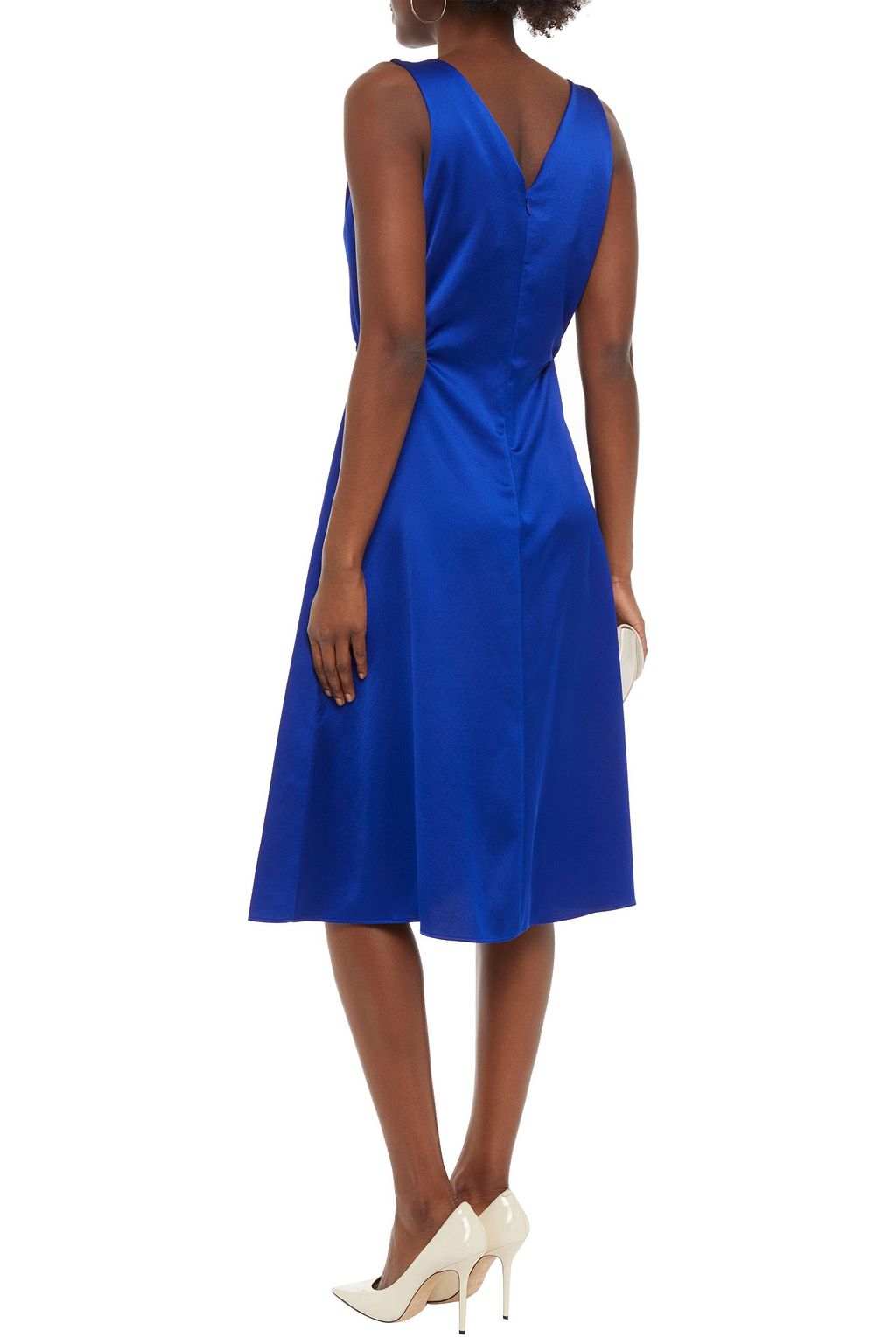 PAUL SMITH Gathered satin-crepe dress