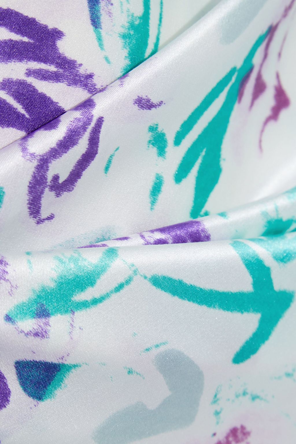 RIXO Kelly floral-print silk and Tencel-blend charmeuse midi skirt