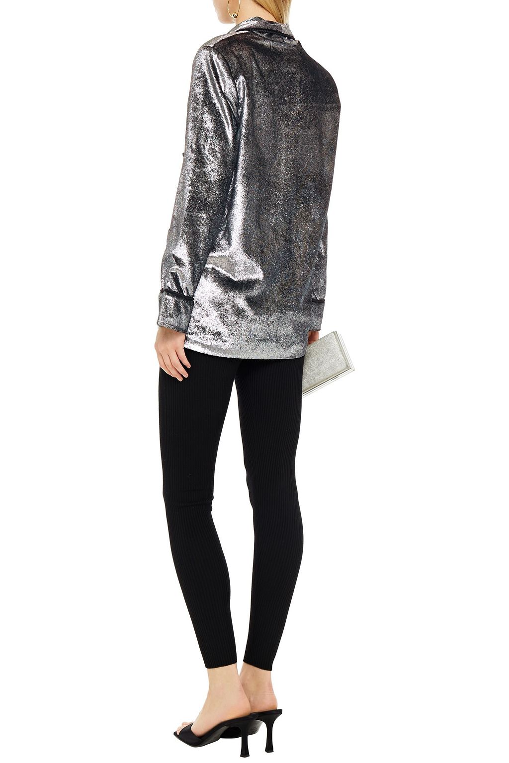 F.R.S. FOR RESTLESS SLEEPERS Ate II double-breasted metallic velvet blazer