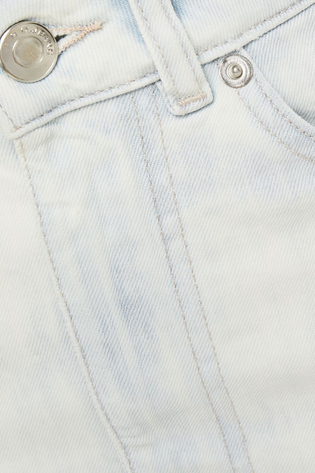 IRO Rosier frayed denim mini skirt