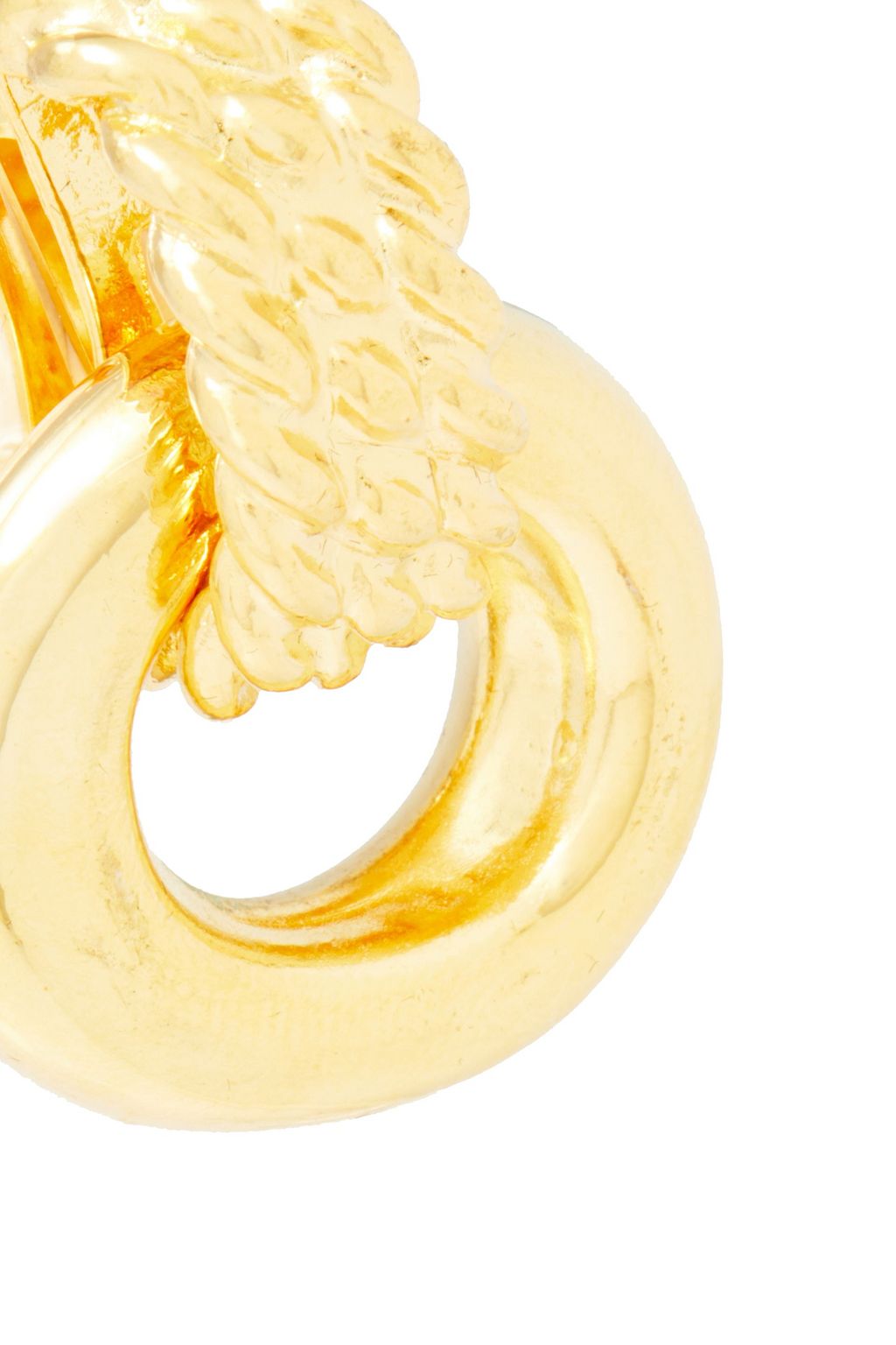 KENNETH JAY LANE Gold-plated clip earrings