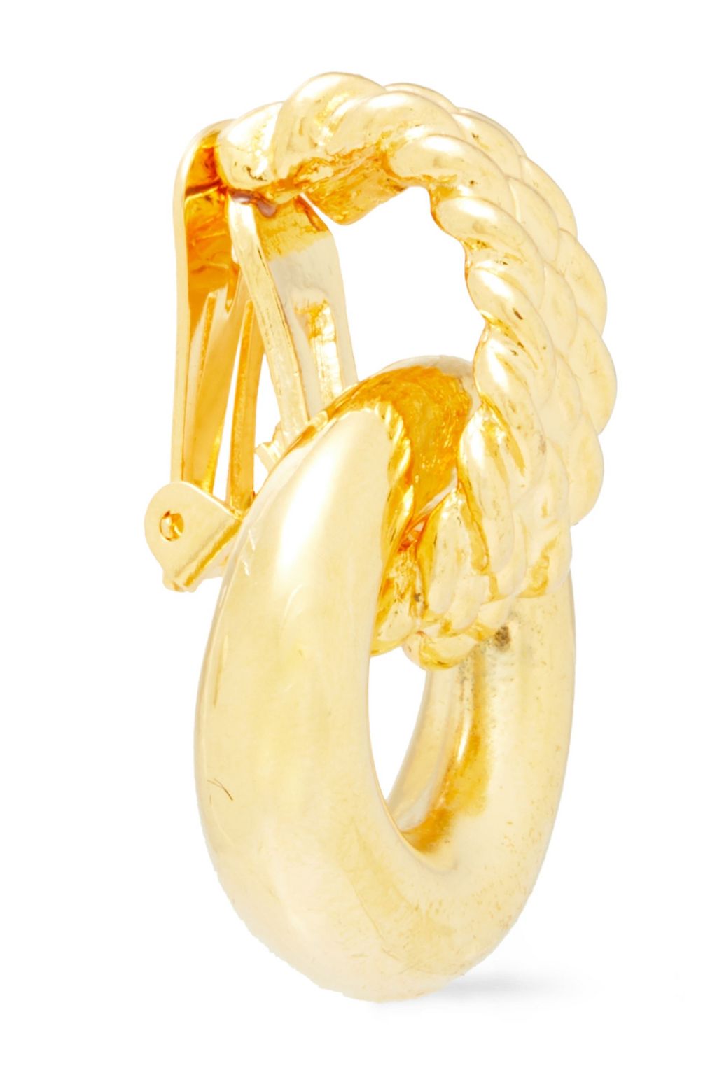 KENNETH JAY LANE Gold-plated clip earrings