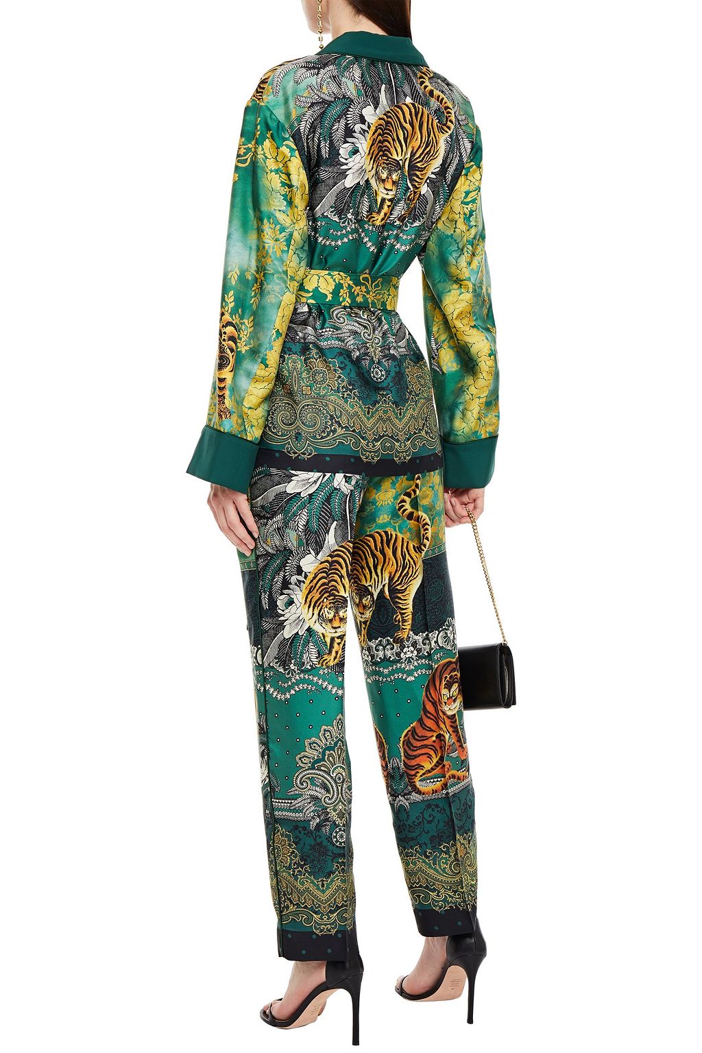 F.R.S FOR RESTLESS SLEEPERS Giocasta belted printed silk-satin jacket