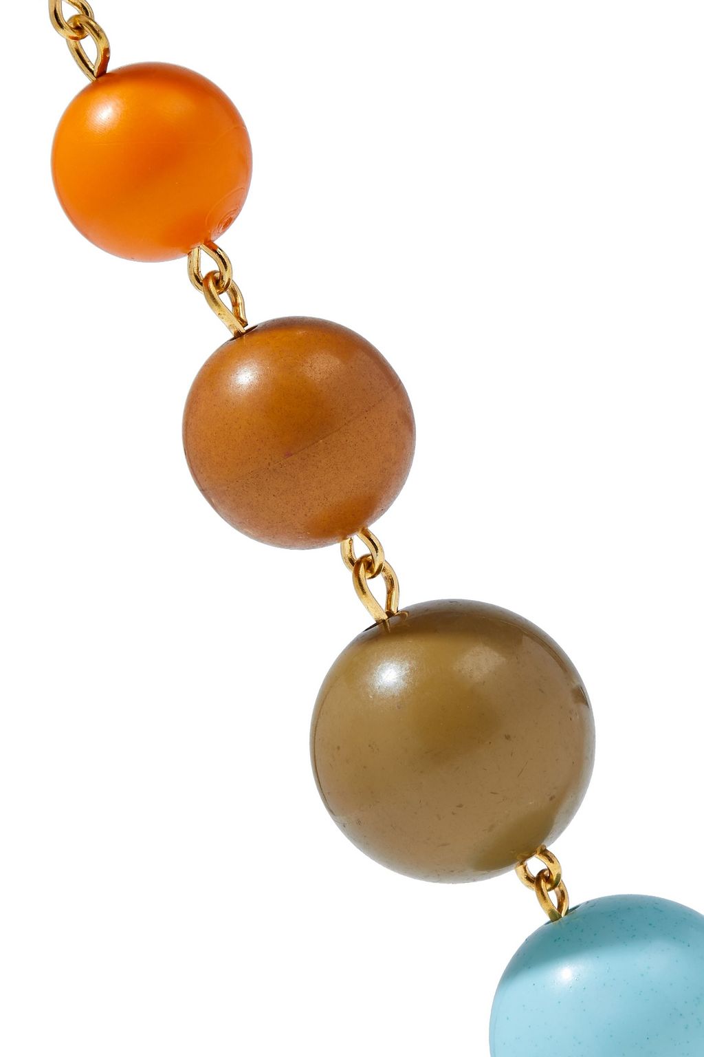 OSCAR DE LA RENTA Gold-tone beaded earrings