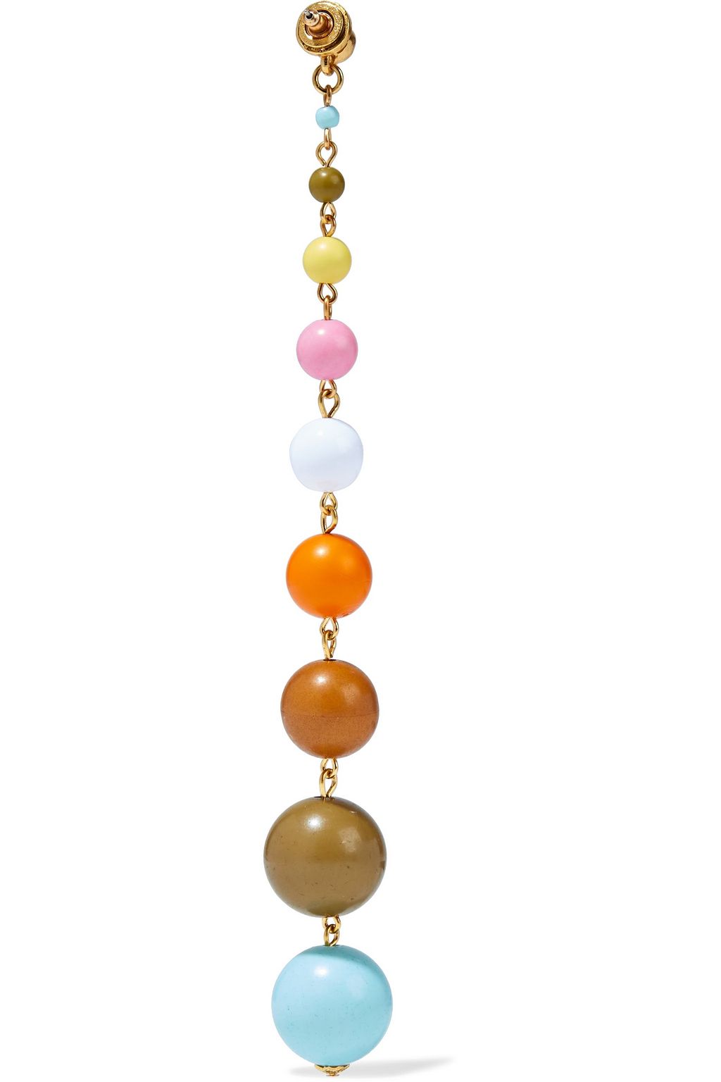 OSCAR DE LA RENTA Gold-tone beaded earrings