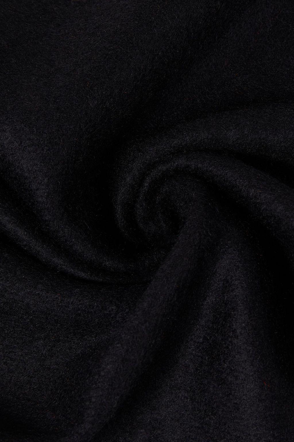 GUCCI Fringed appliquéd silk and cashmere-blend scarf