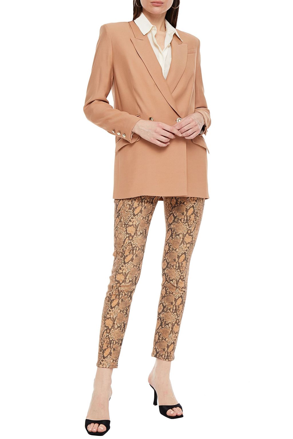 IRO Adelie double-breasted twill blazer