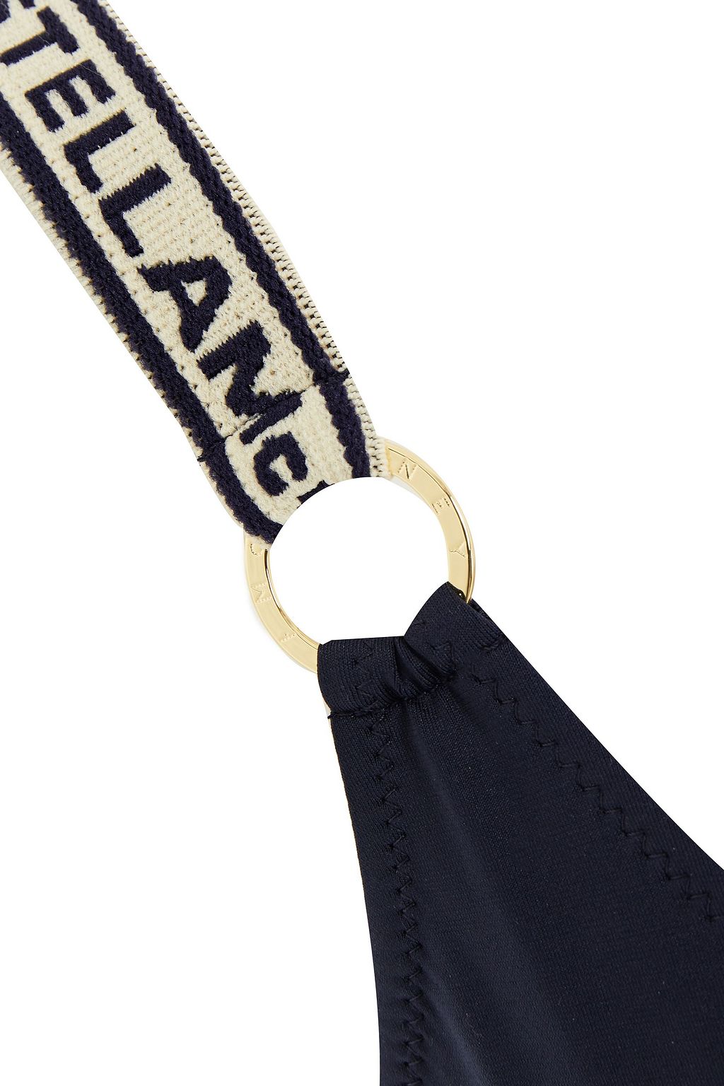 STELLA MCCARTNEY Monogram-trimmed bikini top