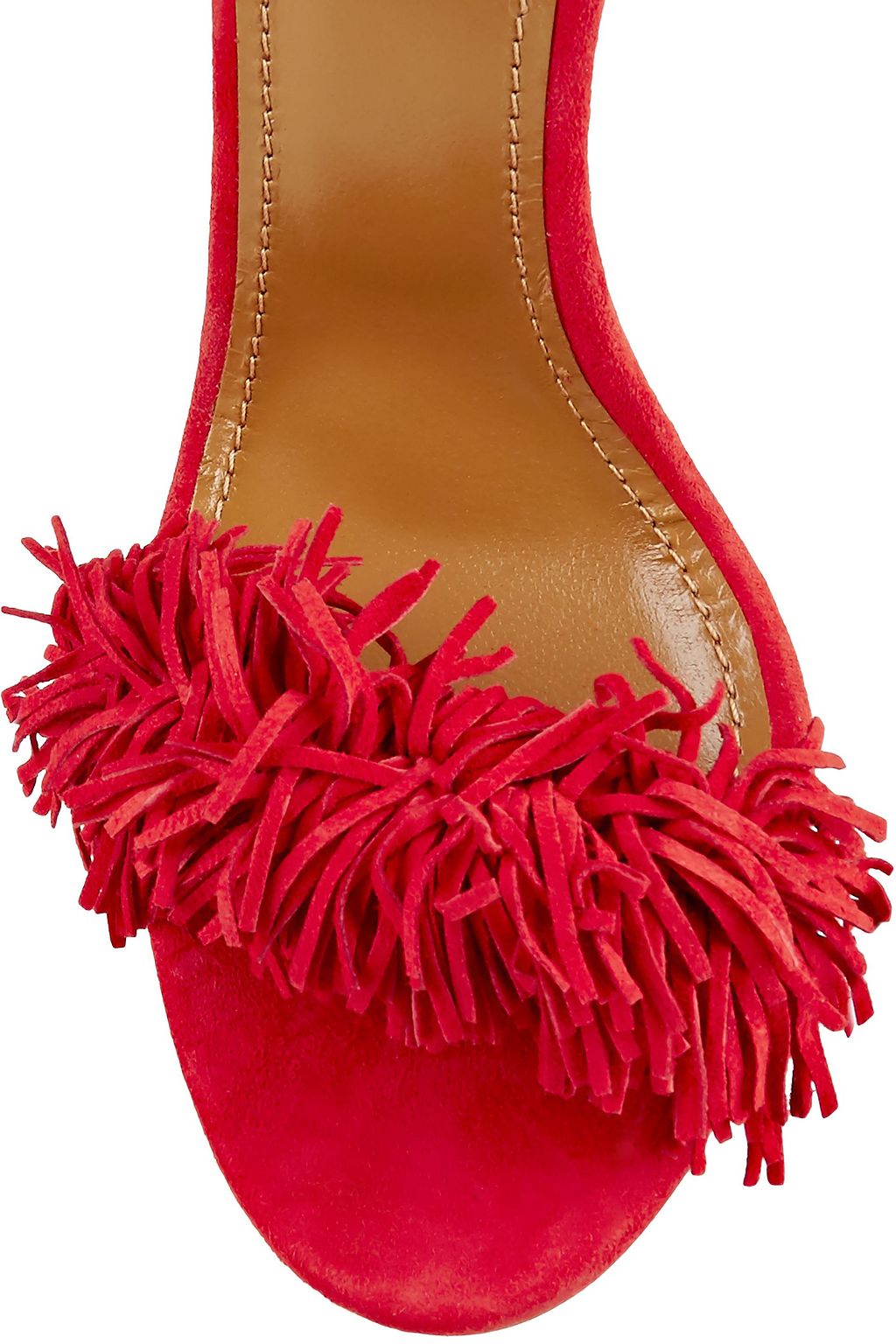 AQUAZZURA Wild Thing 105 fringed suede sandals