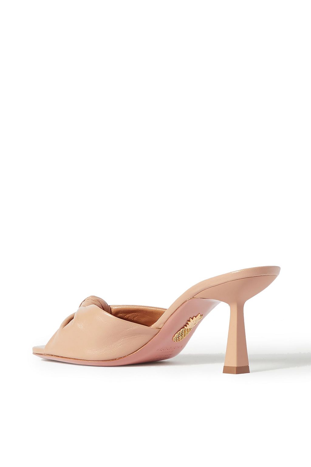 AQUAZZURA Pasha 75 knotted leather mules