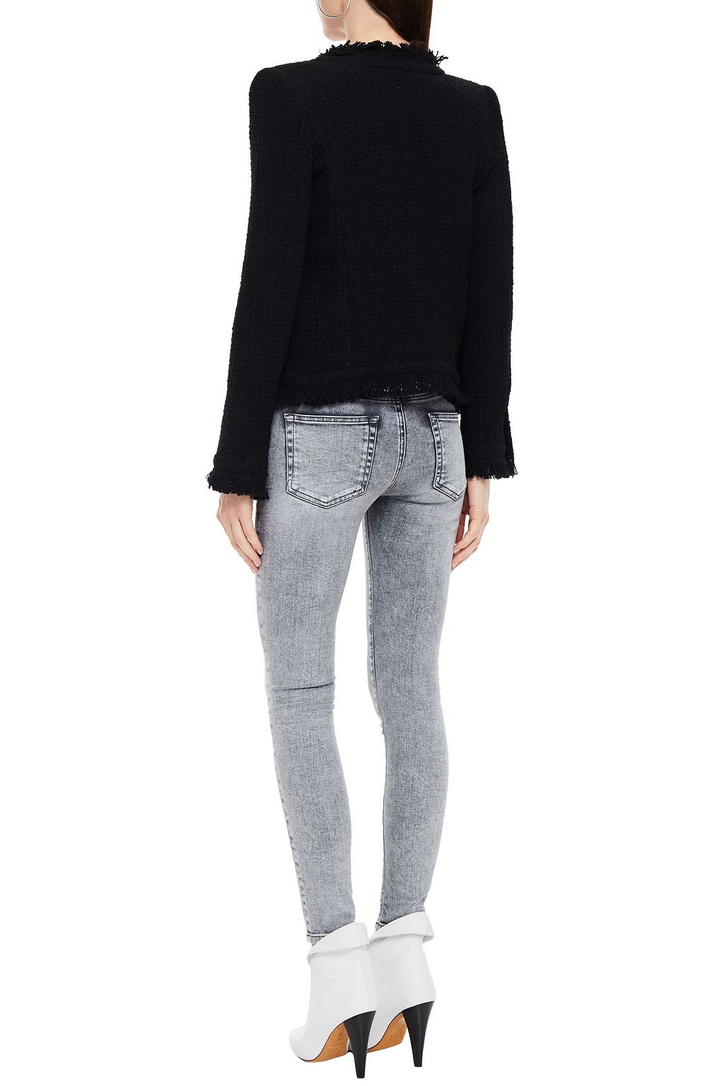 IRO Jelsi acid-wash low-rise skinny jeans
