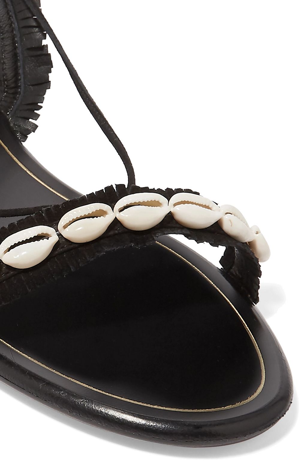 AQUAZZURA Honolulu suede and shell sandals