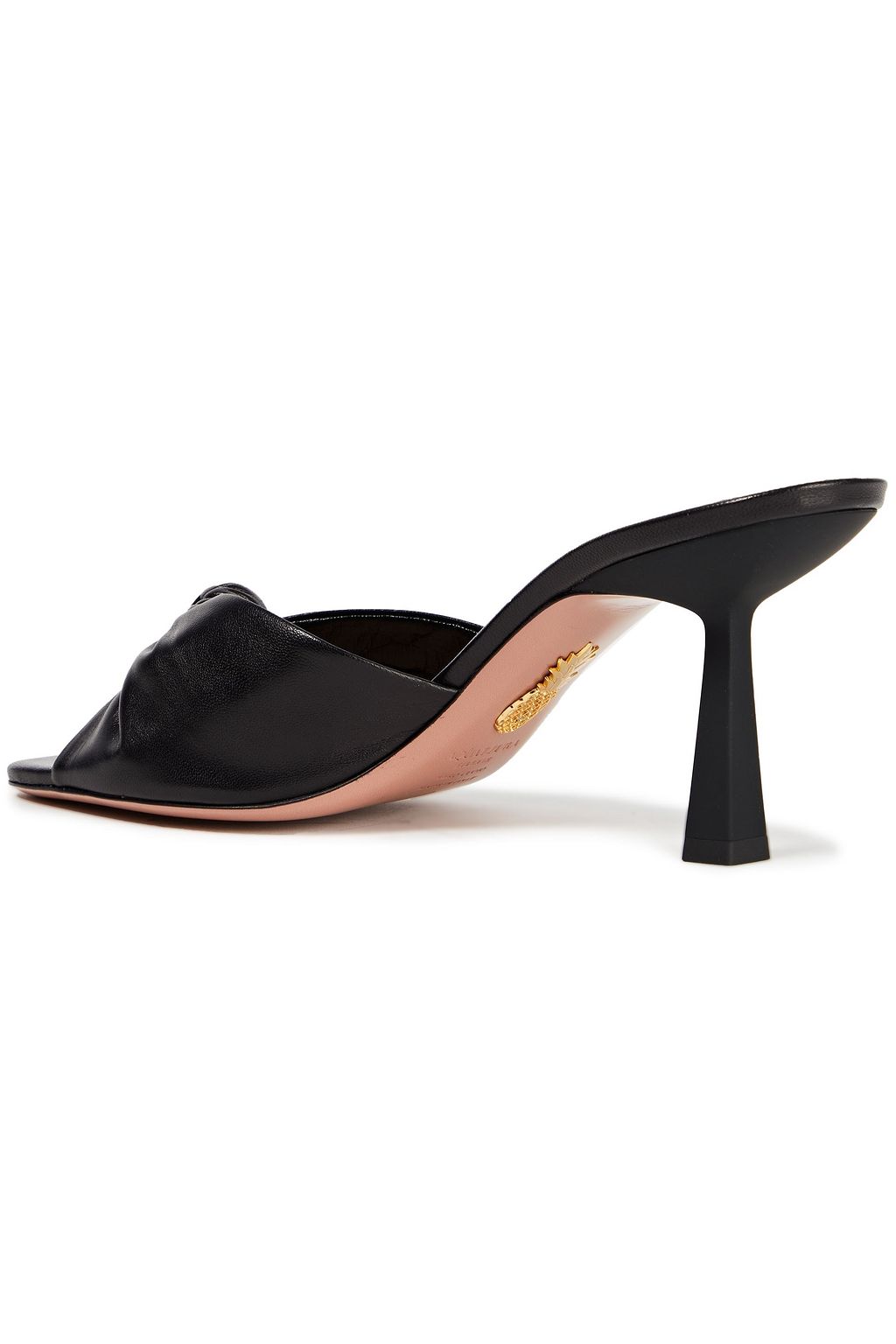 knotted leather mules
