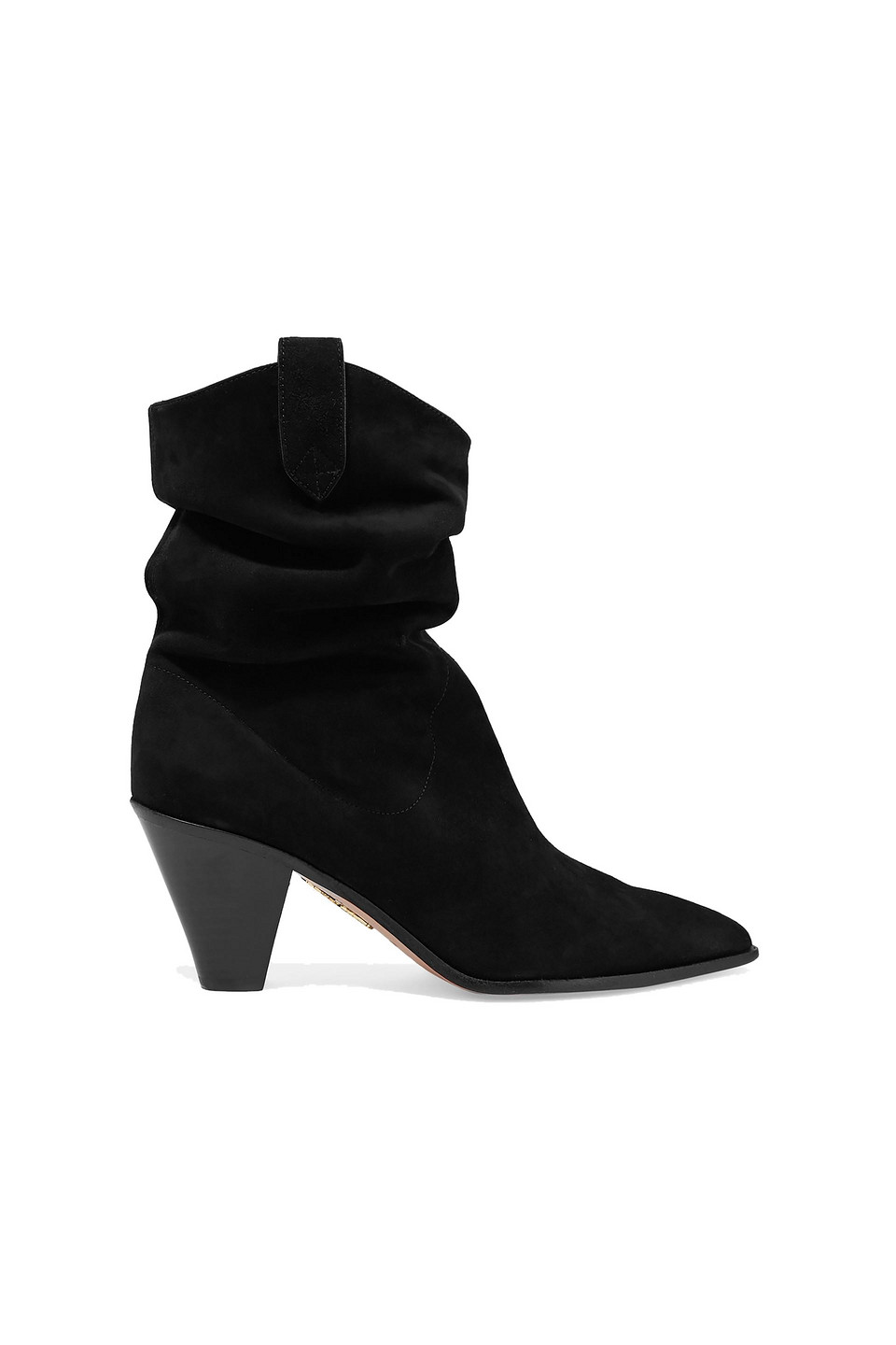 Aquazzura Woman Boogie 70 Suede Ankle Boots Black Size 35