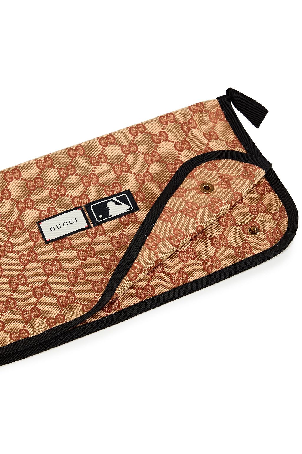 GUCCI + New York Yankees 刺繍入り レザー スリッポン
