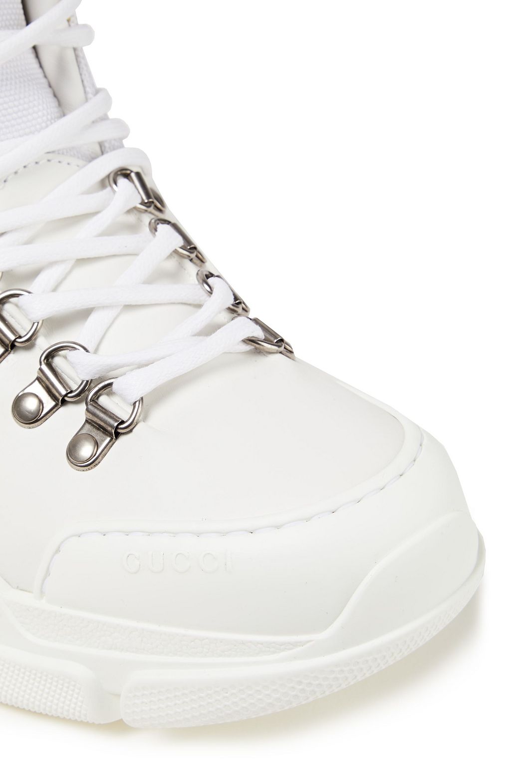GUCCI Flashtrek レザー&スエード&キャンバス アンクルブーツ