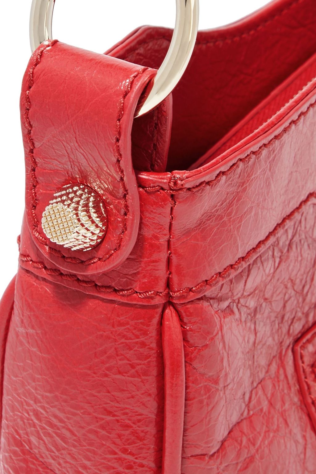 BALENCIAGA Giant 12 Hip textured-leather shoulder bag