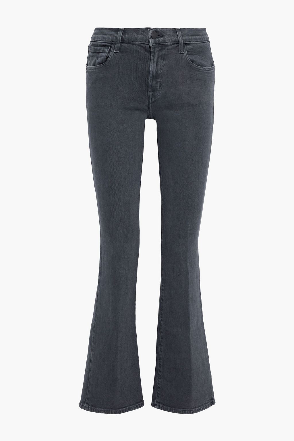 Dark gray Sallie mid-rise boot-cut 