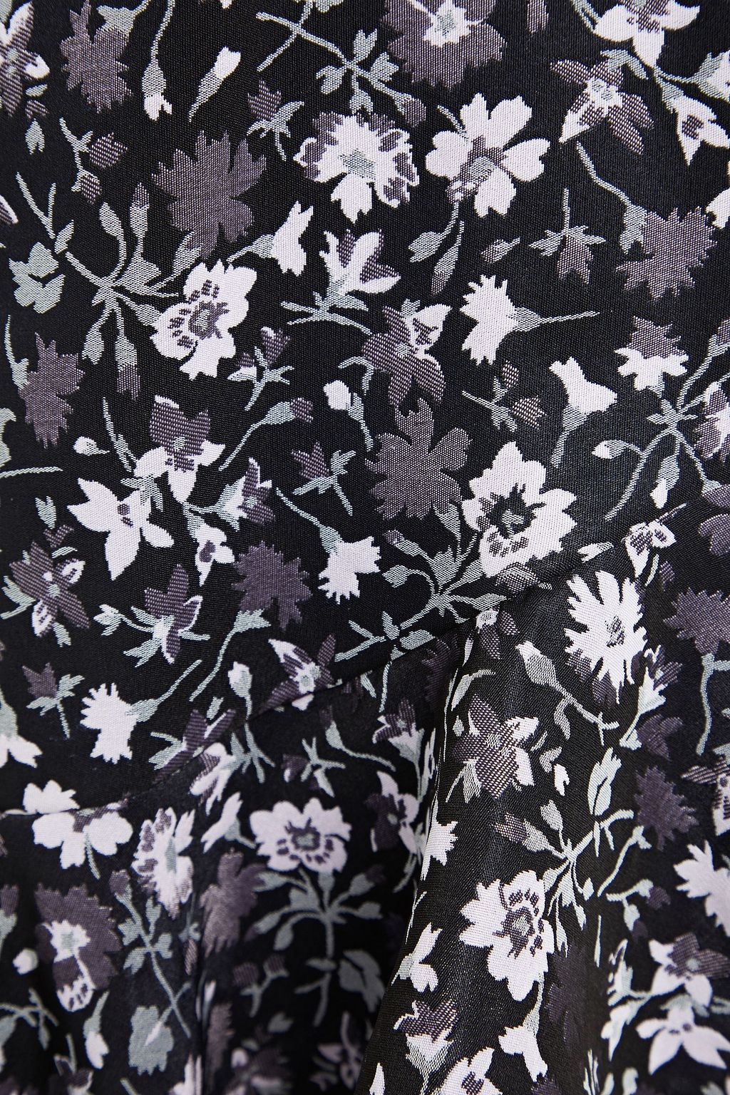 ERDEM Louisa fluted floral-jacquard midi dress