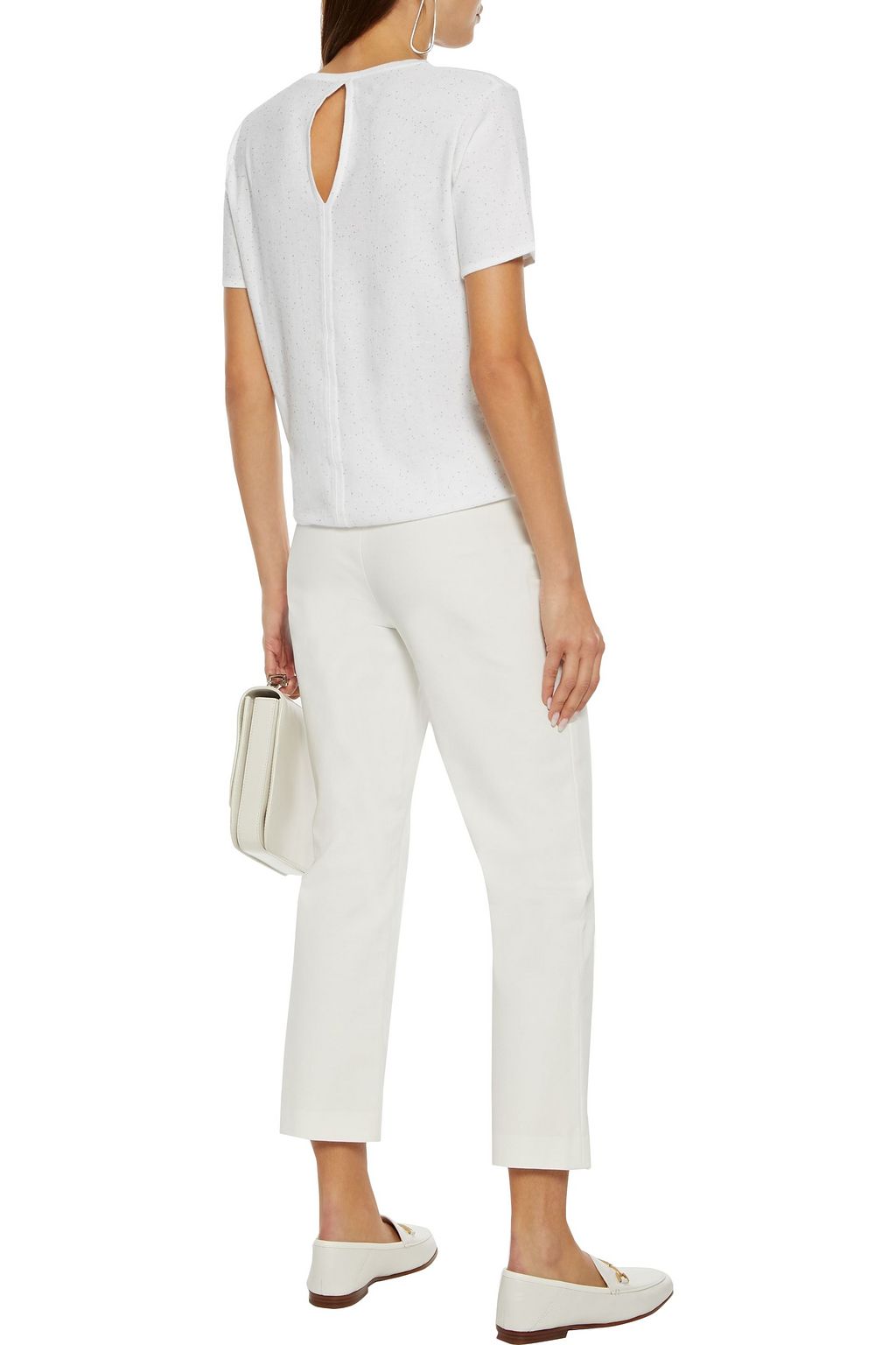 COTTON BY AUTUMN CASHMERE Sequin-embellished cotton T-shirt
