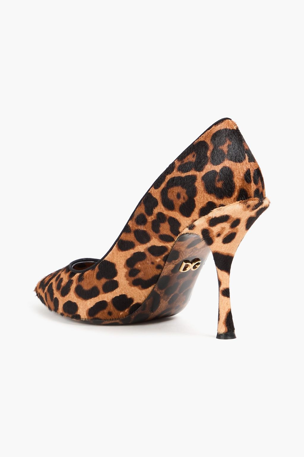 DOLCE&GABBANA Leopard-print calf hair pumps