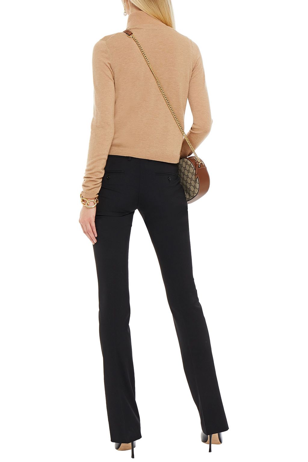 GUCCI Bootcut-Hose aus Twill aus Stretch-Wolle