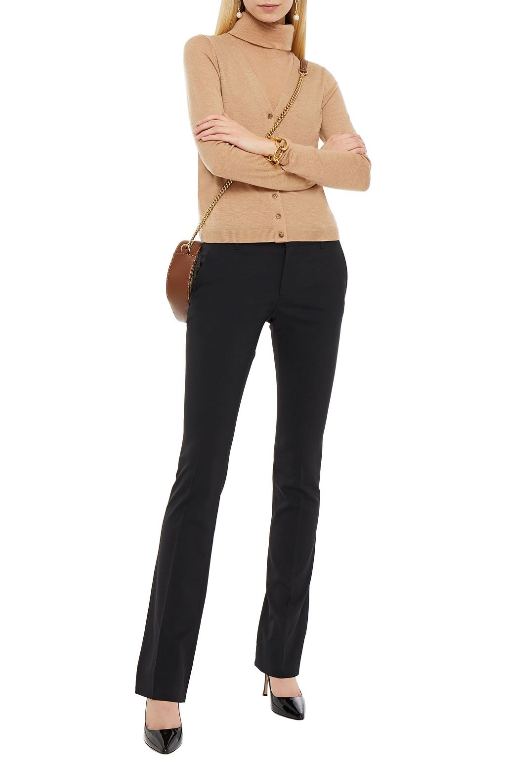 GUCCI Bootcut-Hose aus Twill aus Stretch-Wolle
