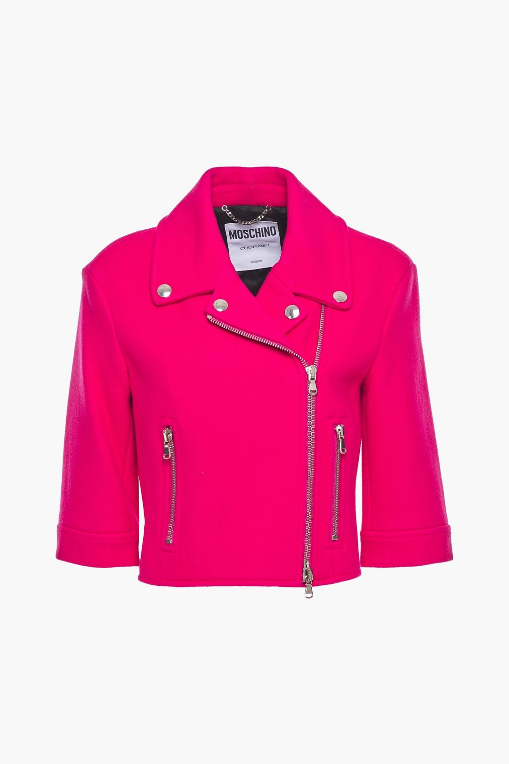 fuchsia cropped jacket