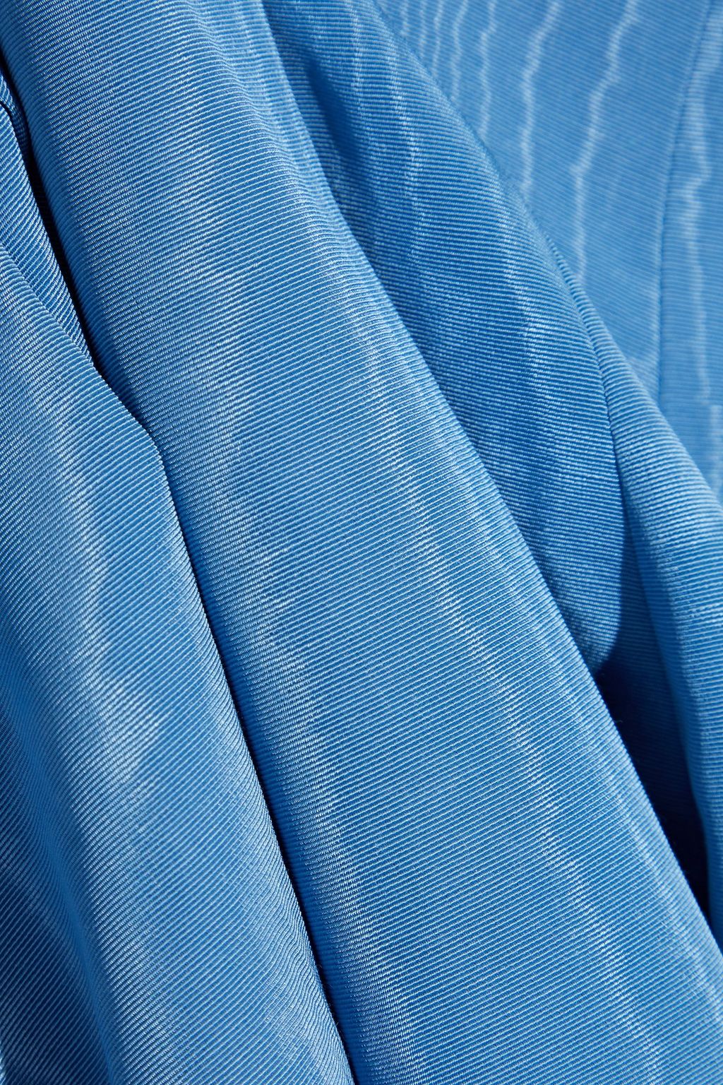 OSCAR DE LA RENTA Flared cotton-blend moire dress