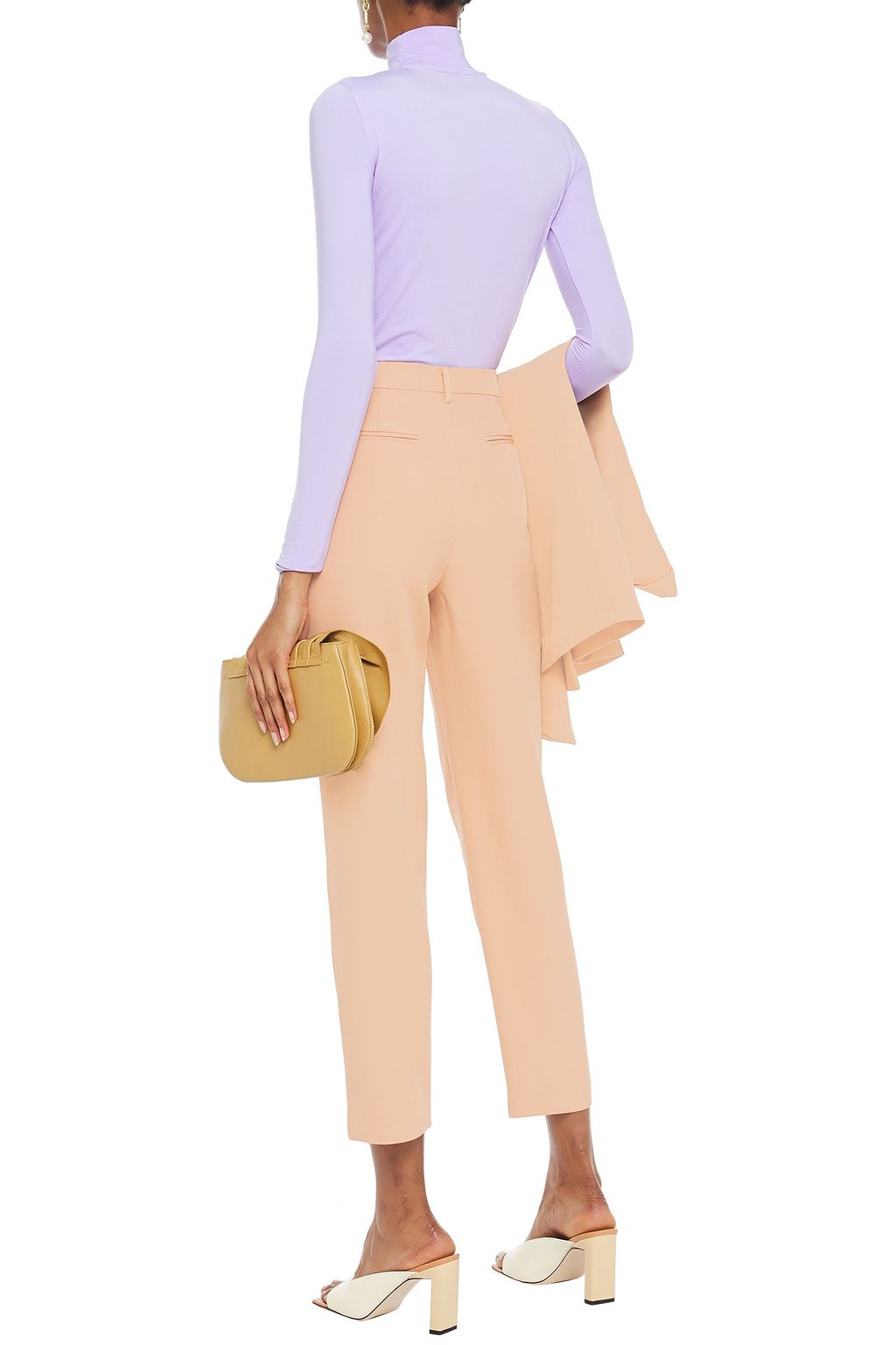 W118 BY WALTER BAKER Cropped crepe slim-leg pants