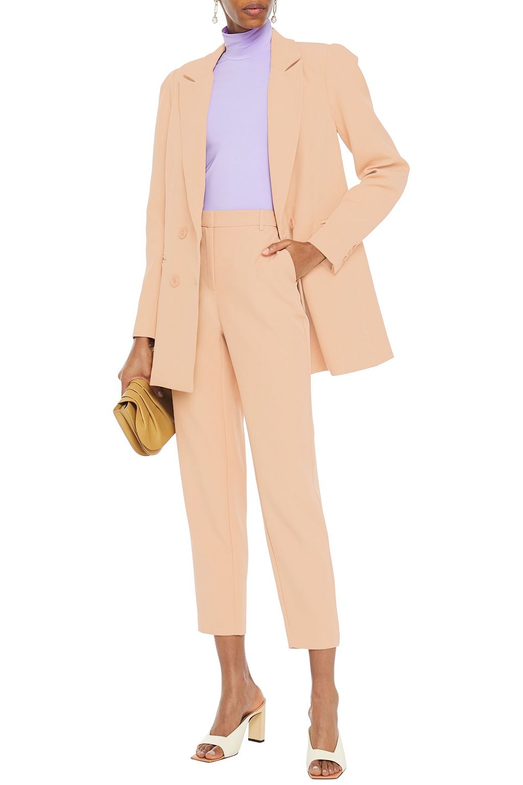 W118 BY WALTER BAKER Cropped crepe slim-leg pants