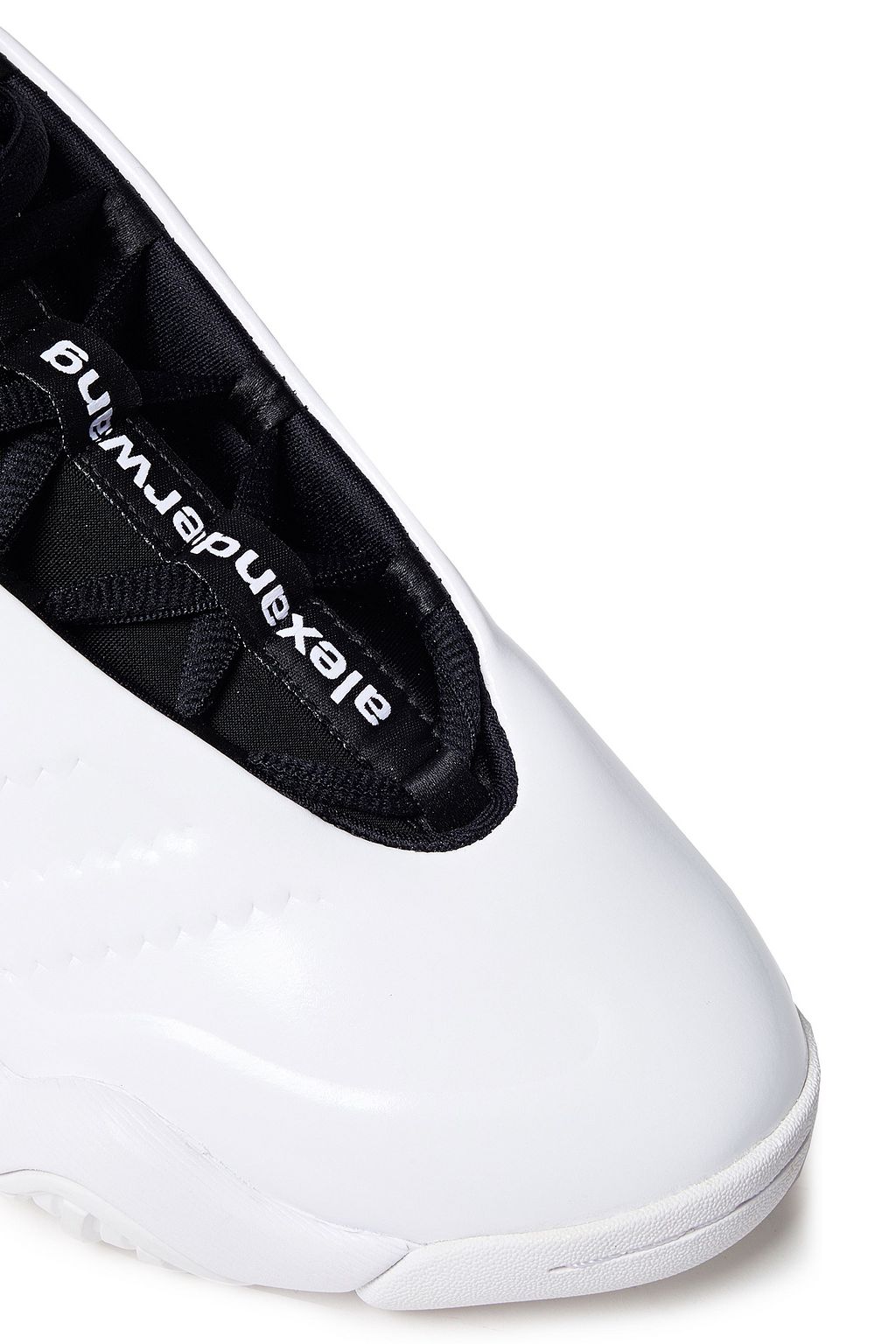ADIDAS ORIGINALS BY ALEXANDER WANG Embossed faux leather high-top sneakers