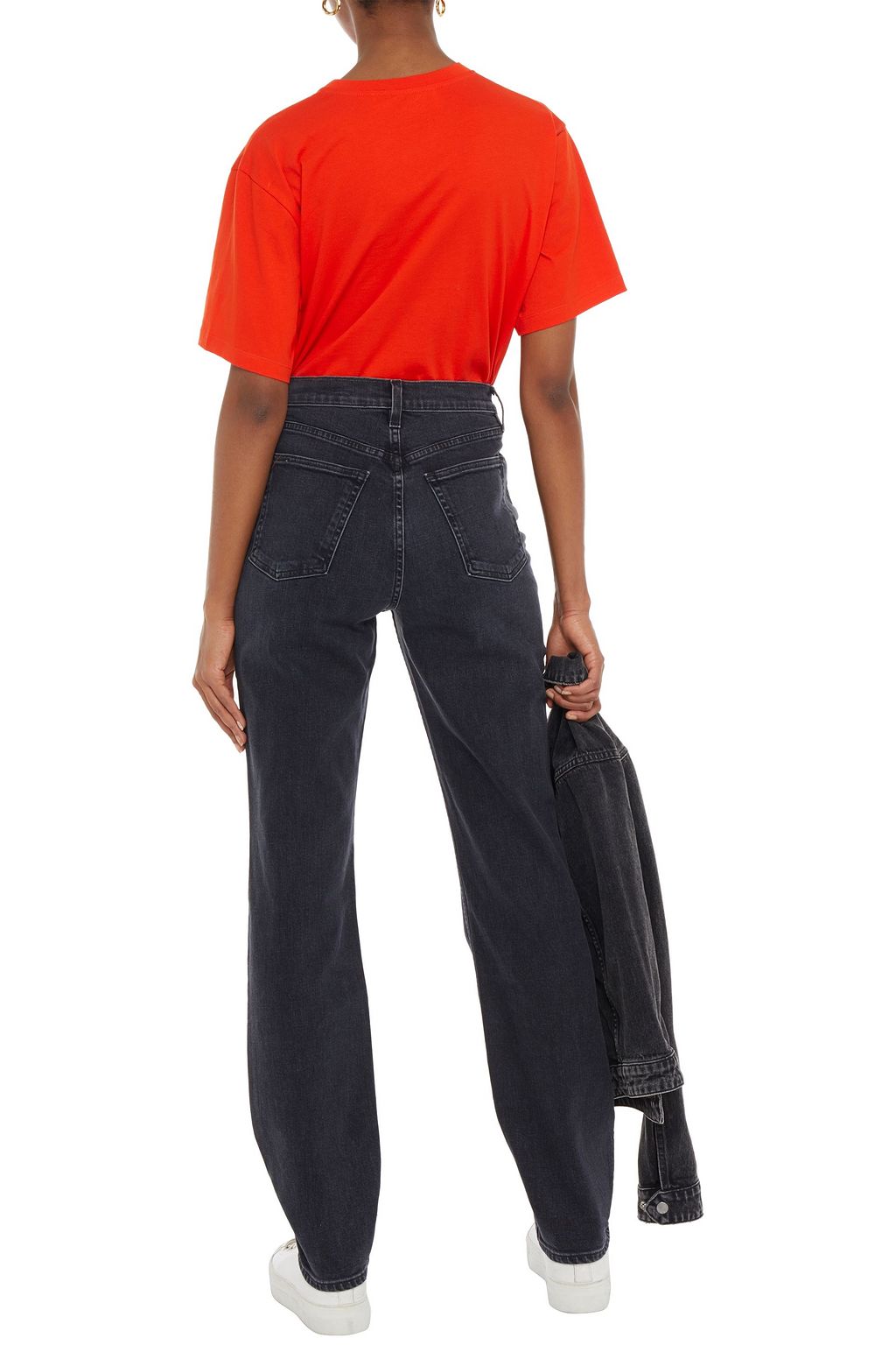 3X1 NYC Kirk acid-wash mid-rise straight-leg jeans