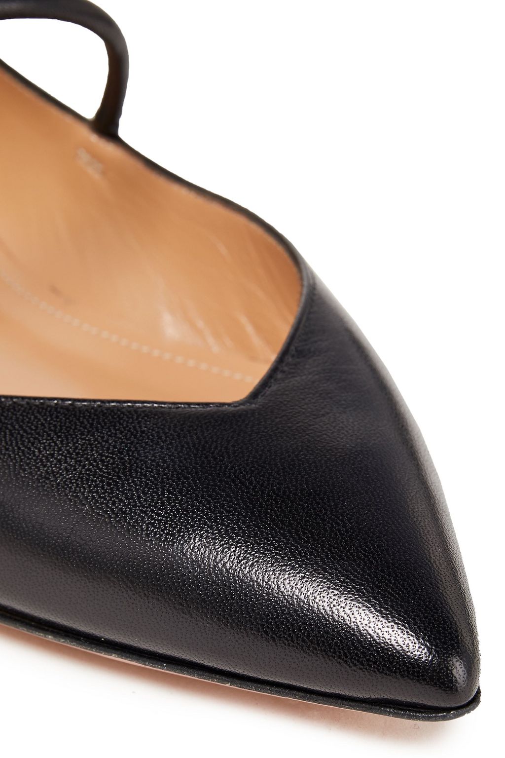 AQUAZZURA Stylist leather point-toe flats