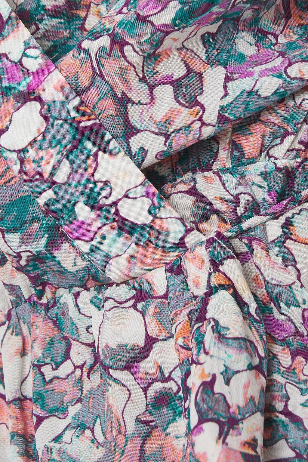 IRO Usige printed crepe de chine blouse