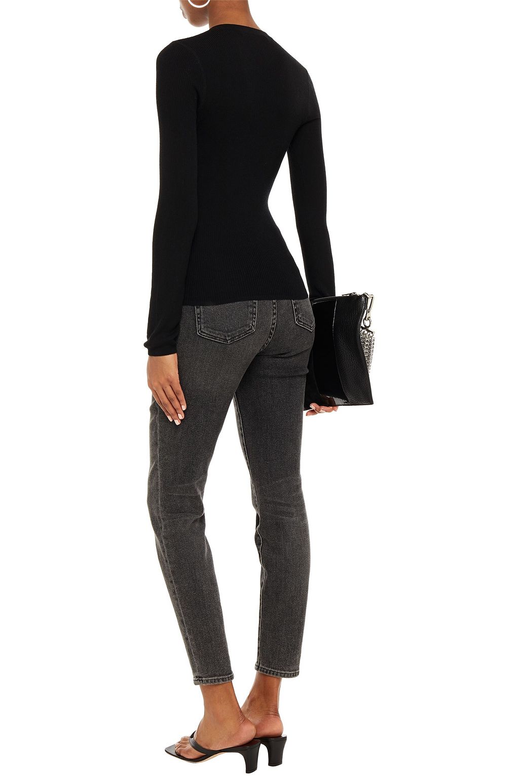 ALEXANDERWANG.T Ribbed merino wool sweater