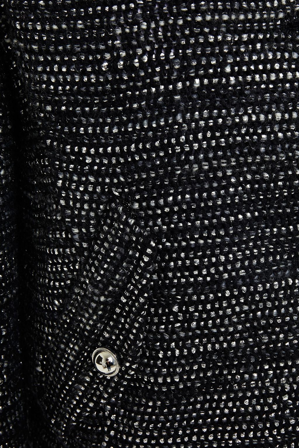 IRO Shakes frayed metallic tweed jacket