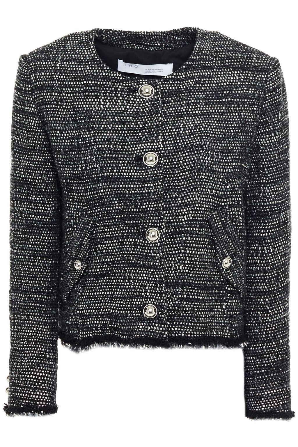 IRO Shakes frayed metallic tweed jacket | Sale up to 70% off | THE OUTNET